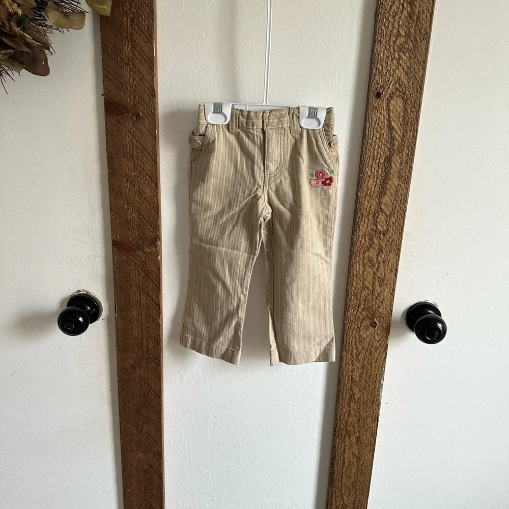 Vintage Y2K Gymboree Genuine Embroidered Dress Pants EUC 2T Toddler Girll